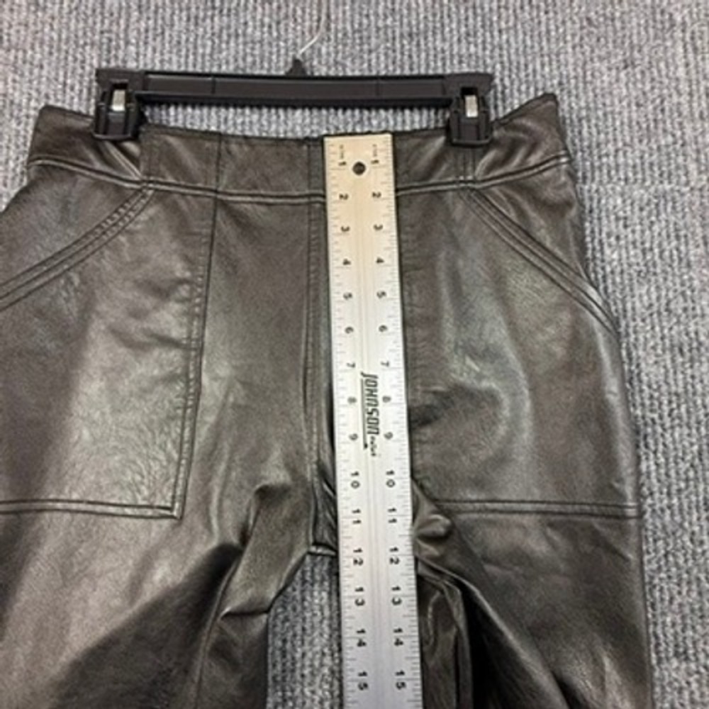 Spanx Faux Leather Joggers Womens Large Black High Waisted Pocket Pants 20283R - Picture 9 of 15